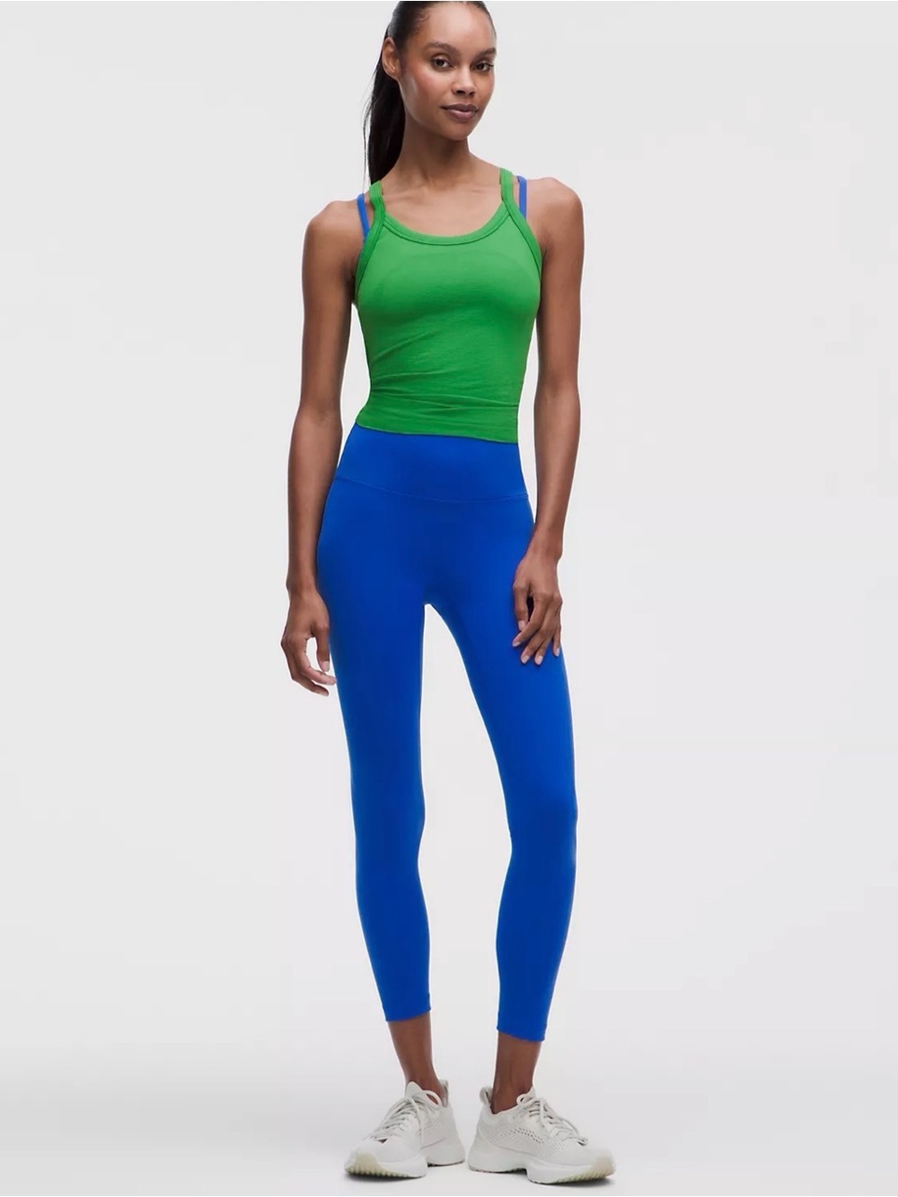 Lululemon Wunder Under Leggings With Mesh Cutouts